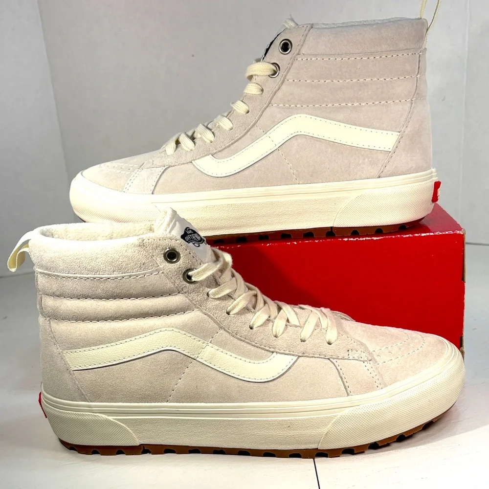 NWT Vans SK8 MTE Marshmallow Hi Top Hiking/Action Shoes Women’s 9.5 Men’s 8